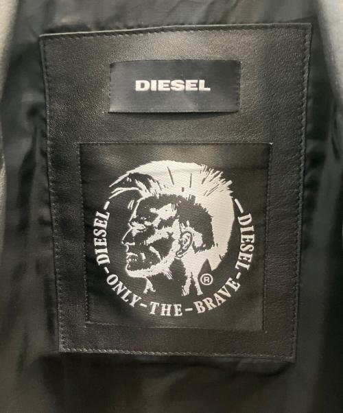 DIESEL（ディーゼル）DIESEL (ディーゼル) KRAMPIS ラムレザージャケット ブラック サイズ:Ｓの古着・服飾アイテム