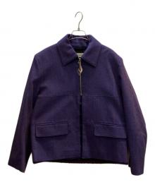 NAMACHEKO（ナマチェコ）の古着「TAILORED BIKER JACKET」｜パープル