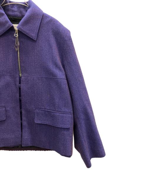 NAMACHEKO（ナマチェコ）NAMACHEKO (ナマチェコ) TAILORED BIKER JACKET パープル サイズ:Ｓの古着・服飾アイテム