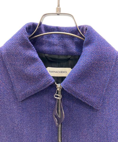 NAMACHEKO（ナマチェコ）NAMACHEKO (ナマチェコ) TAILORED BIKER JACKET パープル サイズ:Ｓの古着・服飾アイテム