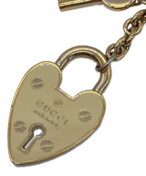 GUCCI（グッチ）GUCCI (グッチ) ハートキーチェーン ホワイトの古着・服飾アイテム