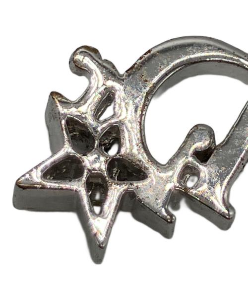 Christian Dior（クリスチャン ディオール）Christian Dior (クリスチャン ディオール) トロッターロゴ 星型ピアス シルバーカラーの古着・服飾アイテム