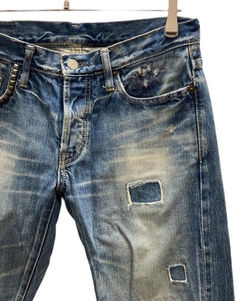 Hysteric Glamour（ヒステリックグラマー）Hysteric Glamour (ヒステリックグラマー) スタッズデニムパンツ インディゴ サイズ:不明の古着・服飾アイテム