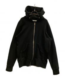 nonnative（ノンネイティブ）の古着「ドゥエラー フルジップ フーディ コットン スウェット」｜ブラック