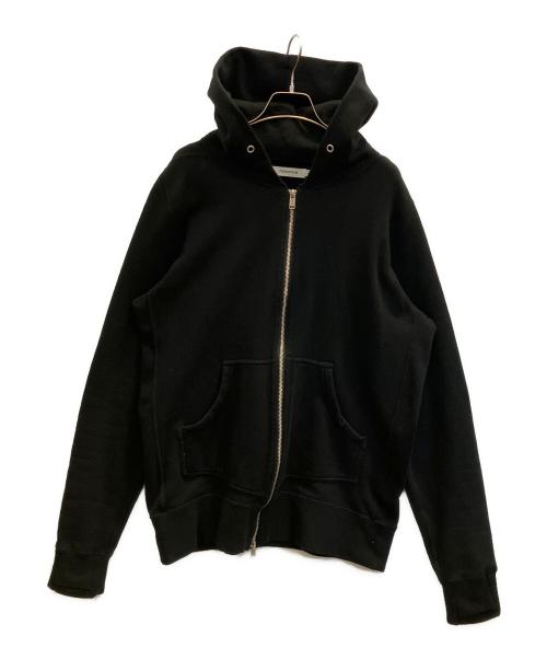 nonnative（ノンネイティブ）nonnative (ノンネイティブ) ドゥエラー フルジップ フーディ コットン スウェット ブラック サイズ:2の古着・服飾アイテム
