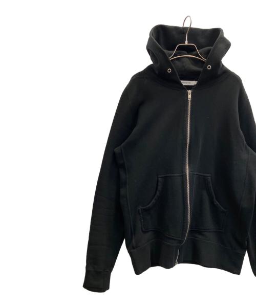 nonnative（ノンネイティブ）nonnative (ノンネイティブ) ドゥエラー フルジップ フーディ コットン スウェット ブラック サイズ:2の古着・服飾アイテム