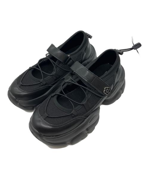 MARY QUANT（マリークヮント）MARY QUANT (マリークヮント) PUBLUX (パブリュクス) バレエスニーカー ブラック サイズ:SIZE 24cmの古着・服飾アイテム