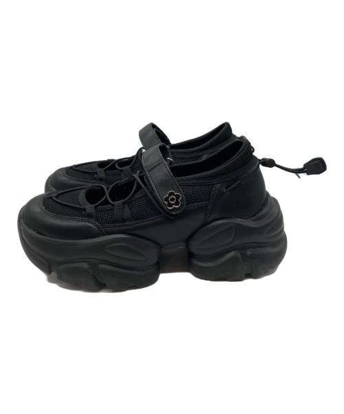 MARY QUANT（マリークヮント）MARY QUANT (マリークヮント) PUBLUX (パブリュクス) バレエスニーカー ブラック サイズ:SIZE 24cmの古着・服飾アイテム
