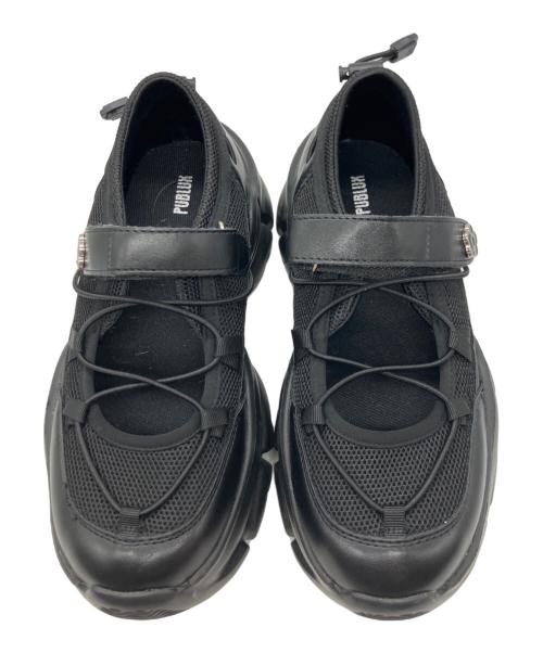 MARY QUANT（マリークヮント）MARY QUANT (マリークヮント) PUBLUX (パブリュクス) バレエスニーカー ブラック サイズ:SIZE 24cmの古着・服飾アイテム