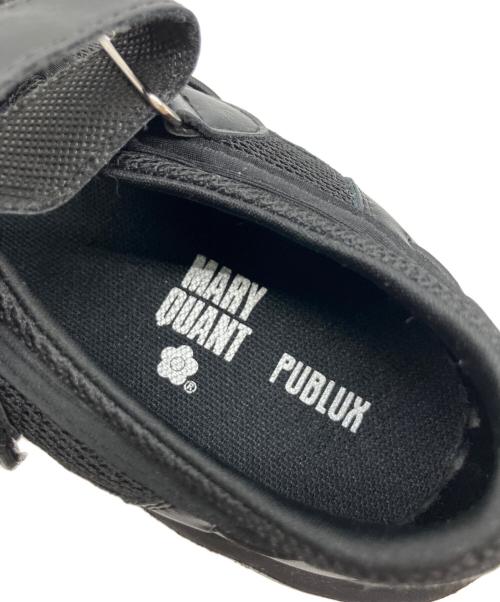 MARY QUANT（マリークヮント）MARY QUANT (マリークヮント) PUBLUX (パブリュクス) バレエスニーカー ブラック サイズ:SIZE 24cmの古着・服飾アイテム