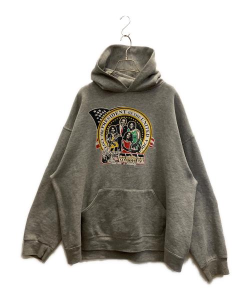 RUSSELL ATHLETIC（ラッセルアスレチック）RUSSELL ATHLETIC (ラッセルアスレチック) プリントスウェットパーカー グレー サイズ:XLの古着・服飾アイテム