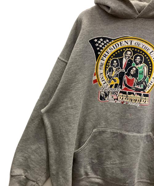 RUSSELL ATHLETIC（ラッセルアスレチック）RUSSELL ATHLETIC (ラッセルアスレチック) プリントスウェットパーカー グレー サイズ:XLの古着・服飾アイテム