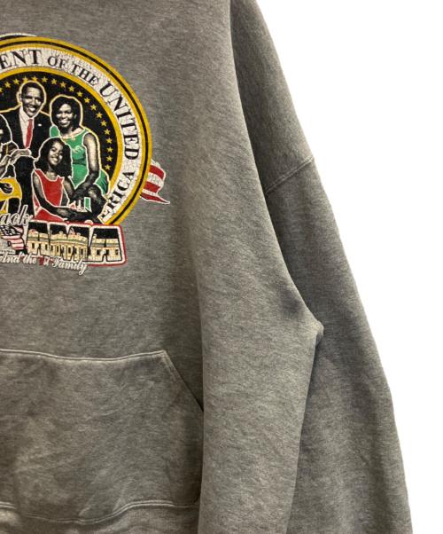 RUSSELL ATHLETIC（ラッセルアスレチック）RUSSELL ATHLETIC (ラッセルアスレチック) プリントスウェットパーカー グレー サイズ:XLの古着・服飾アイテム