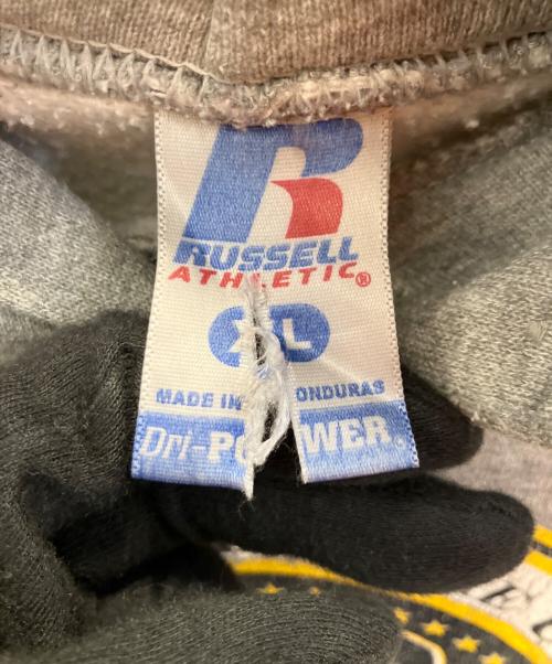 RUSSELL ATHLETIC（ラッセルアスレチック）RUSSELL ATHLETIC (ラッセルアスレチック) プリントスウェットパーカー グレー サイズ:XLの古着・服飾アイテム
