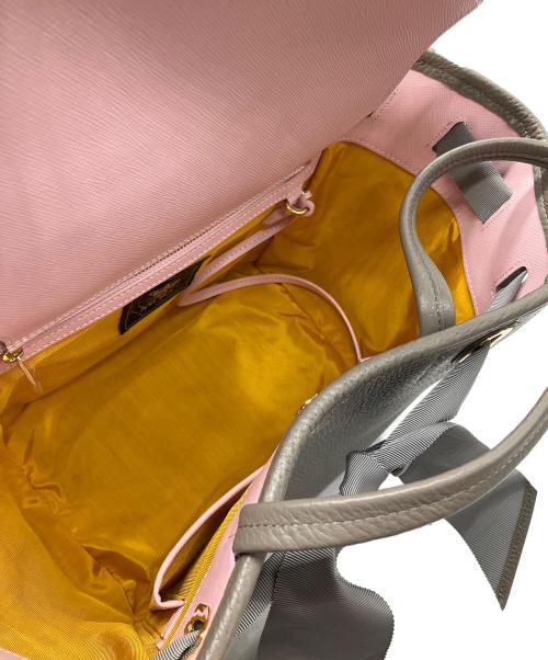 A.D.M.J.（エーディーエムジェイ）A.D.M.J. (エーディーエムジェイ) コンクルージョンリボントートバッグ グレーの古着・服飾アイテム