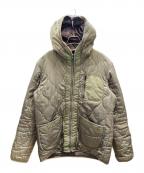 ALPHA INDUSTRIESアルファインダストリーズ）の古着「キルティングジャケット」｜カーキ