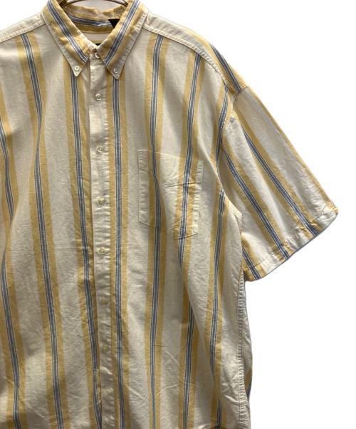 OLD GAP（オールドギャップ）OLD GAP (オールドギャップ) 半袖シャツ イエロー×ベージュ サイズ:XLの古着・服飾アイテム