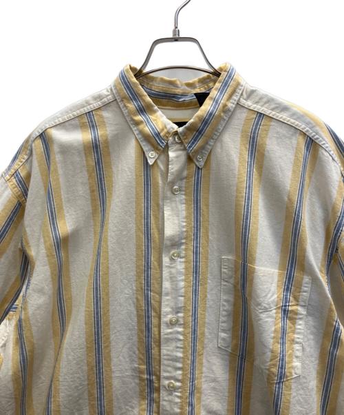 OLD GAP（オールドギャップ）OLD GAP (オールドギャップ) 半袖シャツ イエロー×ベージュ サイズ:XLの古着・服飾アイテム