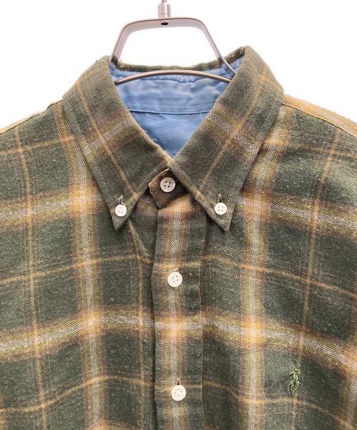 POLO RALPH LAUREN（ポロ・ラルフローレン）POLO RALPH LAUREN (ポロ・ラルフローレン) オンブレチェックシャツ グリーン サイズ:Мの古着・服飾アイテム