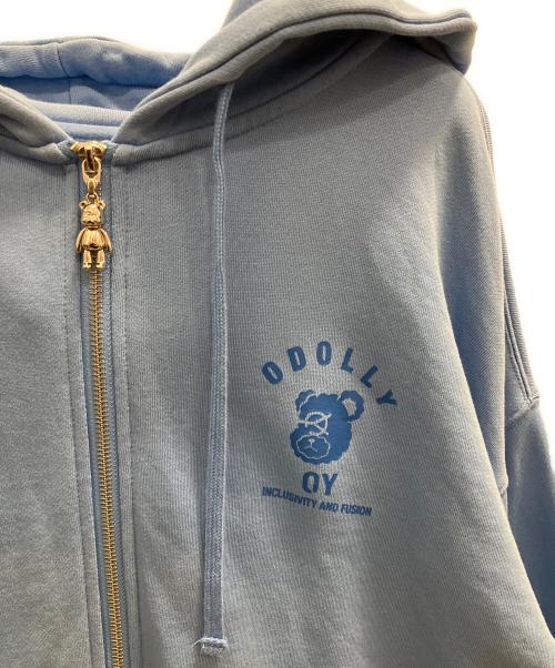 OY（オーワイ）OY (オーワイ) ジップパーカー スカイブルー サイズ:Ｌの古着・服飾アイテム