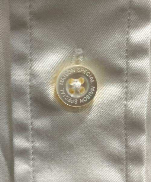 MAISON SPECIAL（メゾンスペシャル）MAISON SPECIAL (メゾンスペシャル) 長袖シャツ ホワイト サイズ:01の古着・服飾アイテム