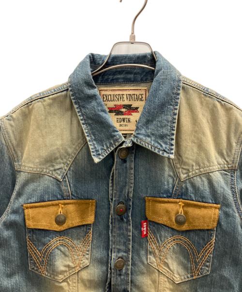 EDWIN（エドウィン）EDWIN (エドウィン) ウエスタンデニムジャケット インディゴ サイズ:Ｌの古着・服飾アイテム
