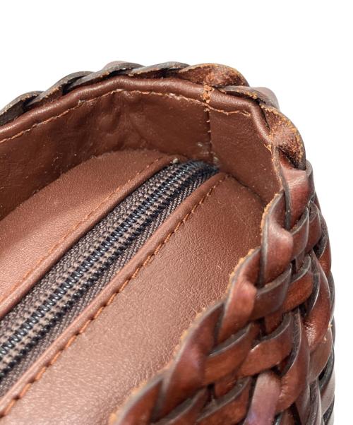 TOMMASO CANDRIA（トマーソカンダリア）TOMMASO CANDRIA (トマーソカンダリア) 編み込みトートバッグ ブラウンの古着・服飾アイテム