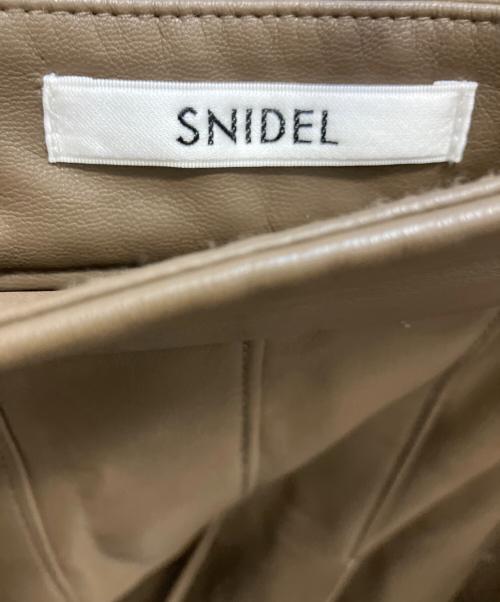 Snidel（スナイデル）Snidel (スナイデル) ロングフェイクレザースカート ブラウン サイズ:SIZE 0の古着・服飾アイテム