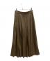 Snidel (スナイデル) ロングフェイクレザースカート ブラウン サイズ:SIZE 0：5000円