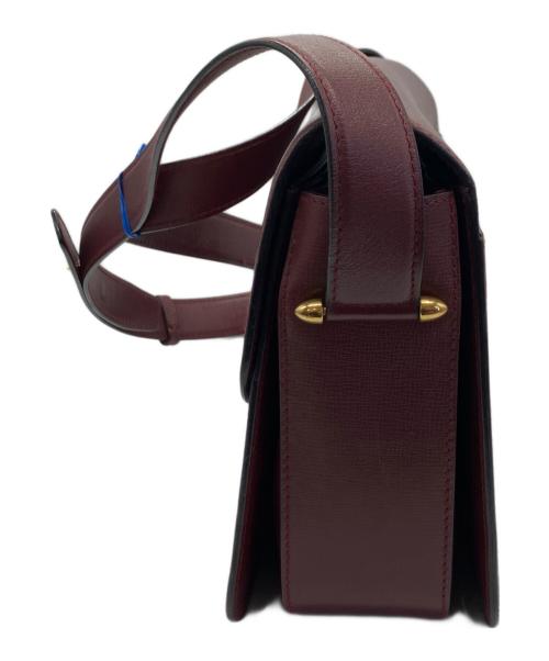 Cartier（カルティエ）Cartier (カルティエ) マストラインターンロックショルダーバッグ ワインレッドの古着・服飾アイテム