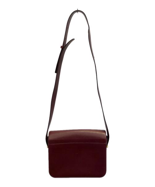 Cartier（カルティエ）Cartier (カルティエ) マストラインターンロックショルダーバッグ ワインレッドの古着・服飾アイテム