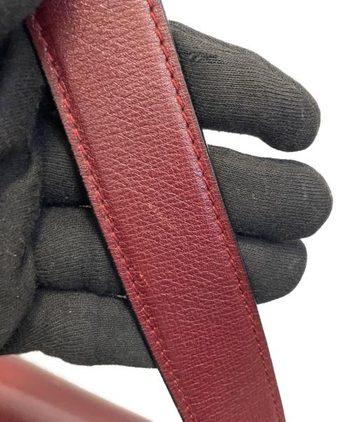 Cartier（カルティエ）Cartier (カルティエ) マストラインターンロックショルダーバッグ ワインレッドの古着・服飾アイテム
