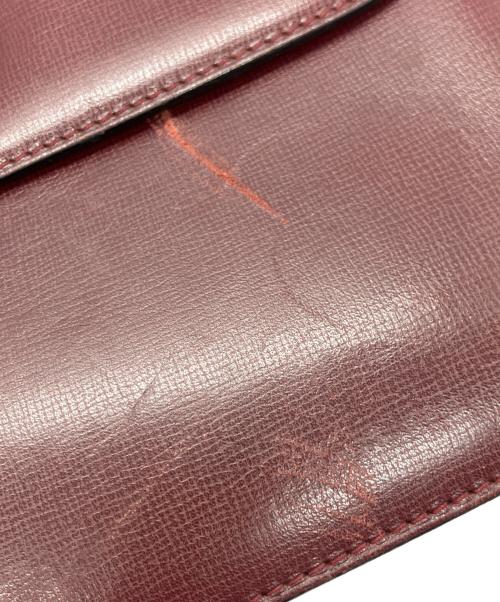 Cartier（カルティエ）Cartier (カルティエ) マストラインターンロックショルダーバッグ ワインレッドの古着・服飾アイテム