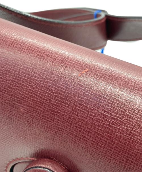 Cartier（カルティエ）Cartier (カルティエ) マストラインターンロックショルダーバッグ ワインレッドの古着・服飾アイテム