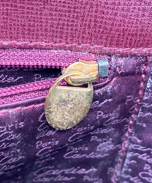 Cartier（カルティエ）Cartier (カルティエ) マストラインターンロックショルダーバッグ ワインレッドの古着・服飾アイテム