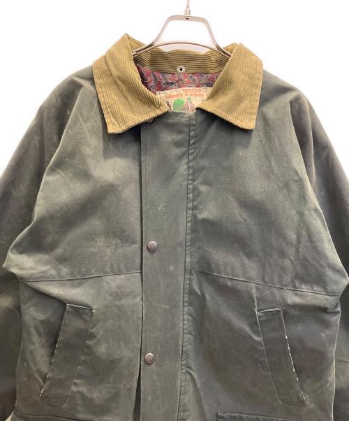 country leisure wear（カントリーレジャーウェア）country leisure wear (カントリーレジャーウェア) オイルジャケット グリーン サイズ:Ｓの古着・服飾アイテム