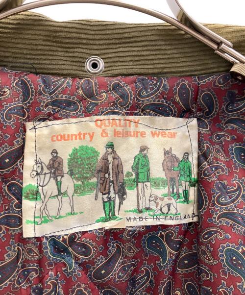 country leisure wear（カントリーレジャーウェア）country leisure wear (カントリーレジャーウェア) オイルジャケット グリーン サイズ:Ｓの古着・服飾アイテム