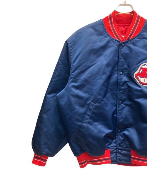 STARTER（スターター）STARTER (スターター) スタジャン　マジェスティックインディアンス ブルー×レッド サイズ:Ｌの古着・服飾アイテム