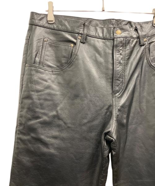 63 leathers（ロクサン レザーズ）63 leathers (ロクサン レザーズ) オールレザーパンツ ブラック サイズ:Мの古着・服飾アイテム
