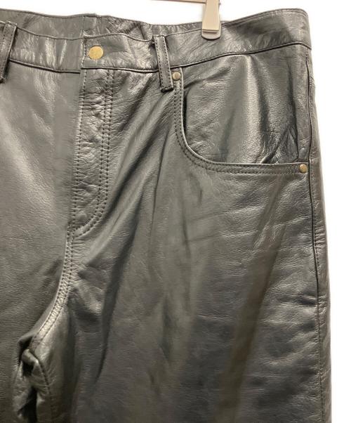 63 leathers（ロクサン レザーズ）63 leathers (ロクサン レザーズ) オールレザーパンツ ブラック サイズ:Мの古着・服飾アイテム