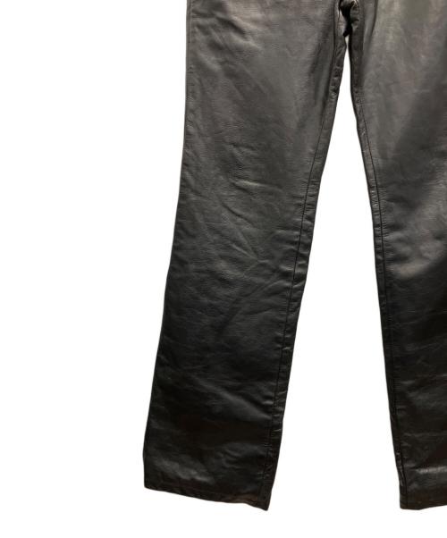 63 leathers（ロクサン レザーズ）63 leathers (ロクサン レザーズ) オールレザーパンツ ブラック サイズ:Мの古着・服飾アイテム