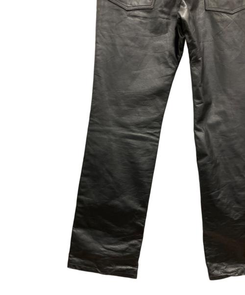 63 leathers（ロクサン レザーズ）63 leathers (ロクサン レザーズ) オールレザーパンツ ブラック サイズ:Мの古着・服飾アイテム