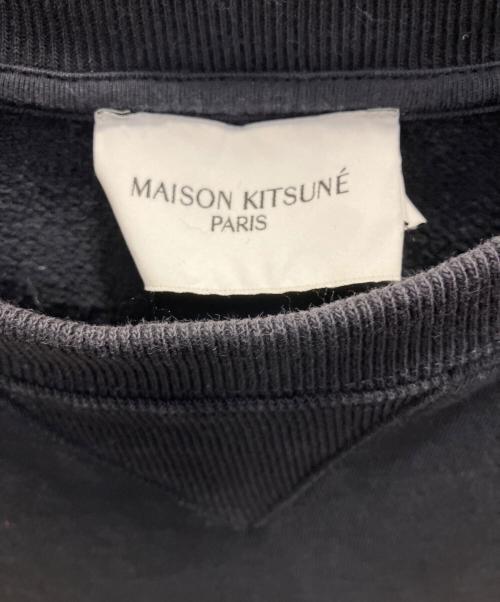 maison kitsune（メゾンキツネ）maison kitsune (メゾンキツネ) スウェット ブラック サイズ:Ｌの古着・服飾アイテム