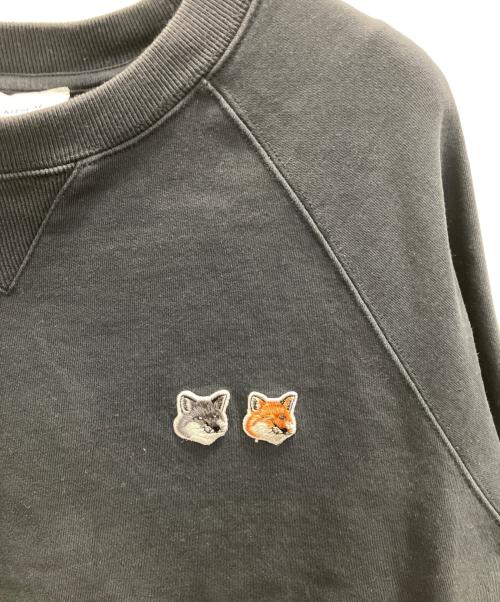 maison kitsune（メゾンキツネ）maison kitsune (メゾンキツネ) スウェット ブラック サイズ:Ｌの古着・服飾アイテム