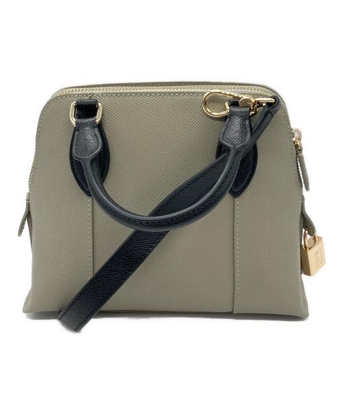 FURLA（フルラ）FURLA (フルラ) VITTORIA S DOME ブラックxライトグレーの古着・服飾アイテム