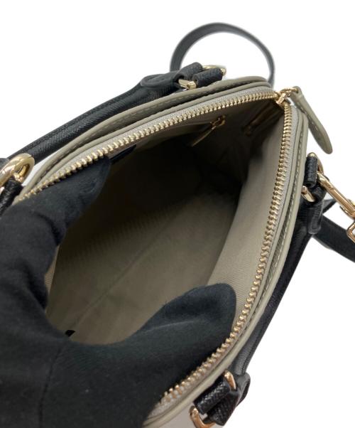 FURLA（フルラ）FURLA (フルラ) VITTORIA S DOME ブラックxライトグレーの古着・服飾アイテム