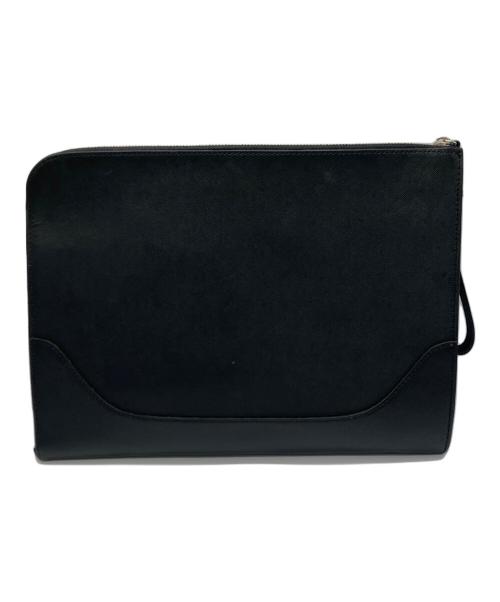 PELLE MORBIDA（ペッレモルビダ）PELLE MORBIDA (ペッレモルビダ) クラッチバッグ ブラックの古着・服飾アイテム