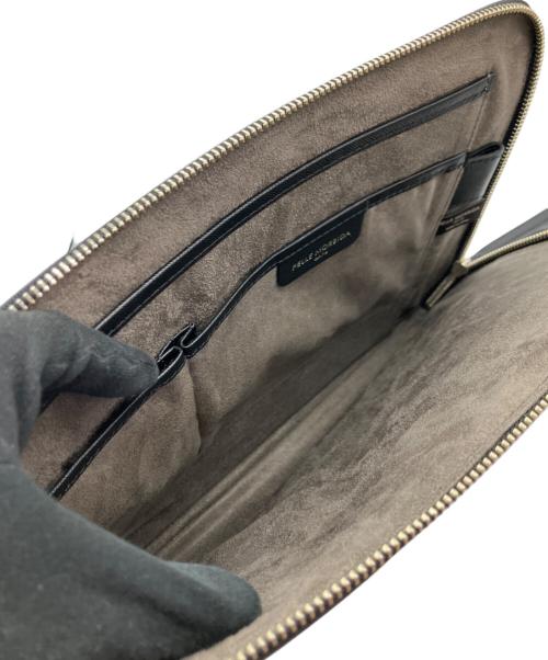 PELLE MORBIDA（ペッレモルビダ）PELLE MORBIDA (ペッレモルビダ) クラッチバッグ ブラックの古着・服飾アイテム