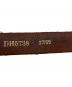中古・古着 VINTAGE WORKS (ヴィンテージワークス) Leather belt 7Hole レザーベルト 7ホール 茶芯 ブラック×ブラウン サイズ:27/69：30000円