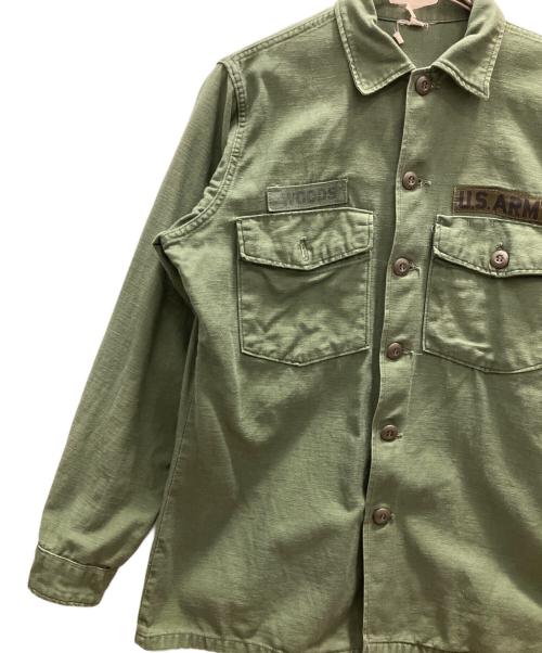 US ARMY（ユーエスアーミー）US ARMY (ユーエスアーミー) 60s ユーティリティシャツ グリーン サイズ:不明の古着・服飾アイテム